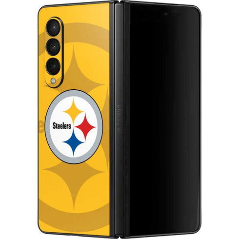 NFL Pittsburgh Steelers Double Vision Galaxy Z Fold3 5G Skin